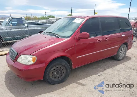 2005 Kia Sedona Ex/Lx z USA, uszkodzony, nr VIN KNDUP132X56696080